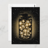 ホッ白熱［赤熱］光を放つタルの瓶 ポストカード (正面/裏面)