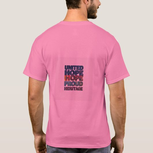 ホッ統一されたプホープ誇りを持った伝統 Tシャツ (裏面)