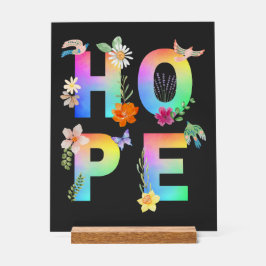 ホッ芸術的前向きやる気を起こさせる感動的 アクリルサイン