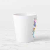 ホッ芸術的前向きやる気を起こさせる感動的 カフェラテマグ (正面)