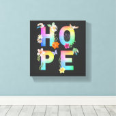 ホッ芸術的前向きやる気を起こさせる感動的 キャンバスプリント (インサイチュ (ウッドフロア))