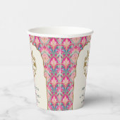 ホッ華美トピンク金ゴールドクラシーフローラ結婚ローレル 紙コップ (右)