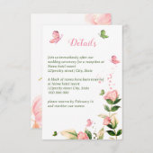 ホッ葉ク結婚花 エンクロージャーカード (正面/裏面)