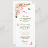 ホッ葉ク結婚花 メニュー (正面/裏面)