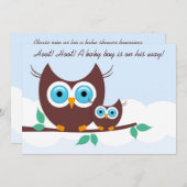 ホッ!ホッ!男の赤ちゃんが来る! 招待状 (正面/裏面)