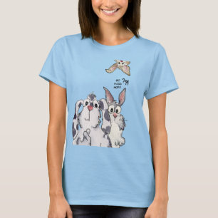 ホツプは従ってありましたか。 3匹の漫画のウサギのカスタムのワイシャツ Tシャツ
