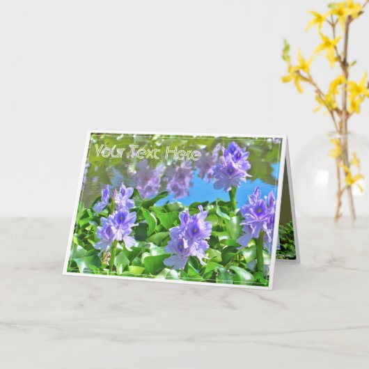 ホテイアオイ カード (黄色い花)