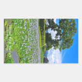 ホテイアオイ 長方形シール (正面)