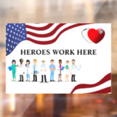 ホテカスタマイズル・ヒーローがアイコンスタッフに働く ウィンドウサイン (シート2)