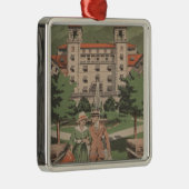 ホテルのコロラド州旅行ポスター メタルオーナメント (右)