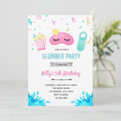 ホテルのスリンバープールパーティー招待状 招待状 (スタンド正面)
