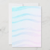 ホテルのスリーププールパーティー招待状 招待状 (裏面)