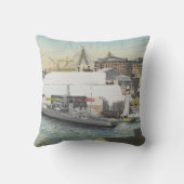 ホテルのバルコニーからのシドニーの海上博物館。 1998年 クッション (裏面)