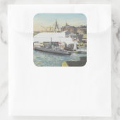 ホテルのバルコニーからのシドニーの海上博物館。 1998年 スクエアシール (バッグ)