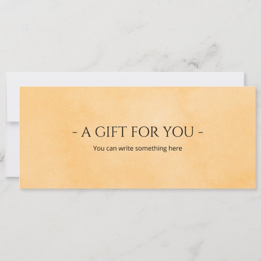 ホテルの予約状況ギフト券 招待状 (裏面)