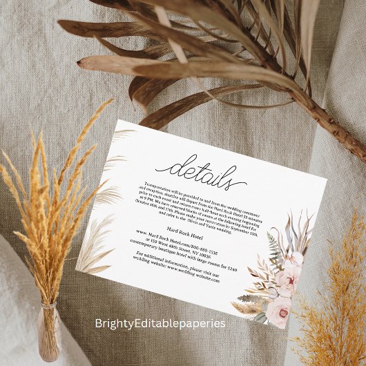 ホテルの結婚詳細イントロピカルフラワーズ ノートカード