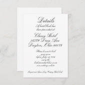 ホテルの詳細 エンクロージャーカード (正面/裏面)