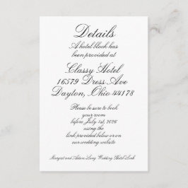 ホテルの詳細 エンクロージャーカード