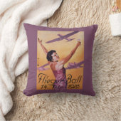 ホテルのWagnerの広告宣伝ポスターの航空ショー クッション (ブランケット)