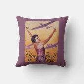 ホテルのWagnerの広告宣伝ポスターの航空ショー クッション (裏面)