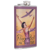 ホテルのWagnerの広告宣伝ポスターの航空ショー フラスク (右)