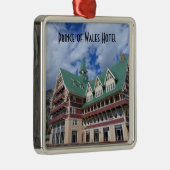 ホテルのWaterton湖ウェールズ王子 メタルオーナメント (右)