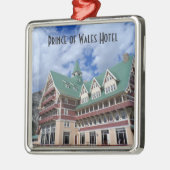 ホテルのWaterton湖ウェールズ王子 メタルオーナメント (左)