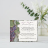 ホテルへの行き方 ワイナリー ぶどう園 ぶどう エンクロージャーカード (スタンド正面)