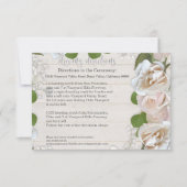 ホテルへの行き方　素朴な木　バラ色の丘 招待状 (正面)