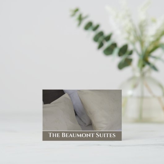 ホテルまたは宿泊施設の名刺 名刺 (スタンド正面)