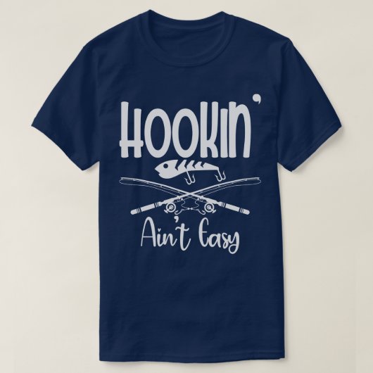 ホテルアイント簡単フィッシャーマン魚釣り Tシャツ (デザイン正面)