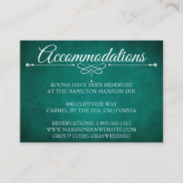 ホテルアコモデーションカモダンードダークグリーン エンクロージャーカード