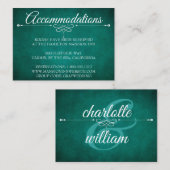 ホテルアコモデーションカモダンードダークグリーン エンクロージャーカード (正面/裏面)