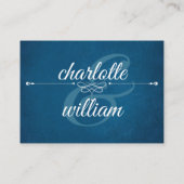 ホテルアコモデーションカモダンードネイビーブルー エンクロージャーカード (裏面)