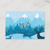 ホテルアコモデーションカードウィンターブルー エンクロージャーカード (裏面)