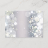 ホテルアコモデーションカードウィンターマジカルホテル エンクロージャーカード (裏面)