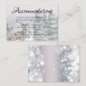 ホテルアコモデーションカードウィンターマジカルホテル エンクロージャーカード (正面/裏面)