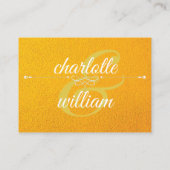 ホテルアコモデーションモダンカードイエローテクスチャ エンクロージャーカード (裏面)