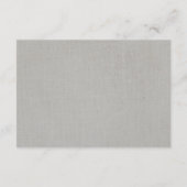ホテルアコモデーション | レース素朴&グレーリネン エンクロージャーカード (裏面)