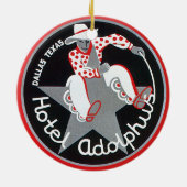 ホテルアドルフス,ダラス,テキサス州 セラミックオーナメント (裏面)