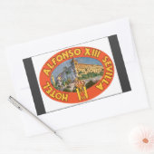 ホテルアルフォンソxiiiセビリアヴィンテージ 長方形シール (封筒)