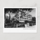 ホテルインターラーケンヴィンテージフォトスイスアルプス ポストカード (正面)