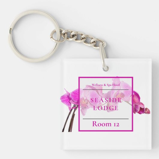 ホテルウェルネスアンドスパビジネスゲストアクセサリ キーホルダー (正面)