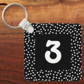 ホテルエアブロームナンバキュイモダンー水玉模様 キーホルダー (正面)