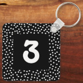 ホテルエアブロームナンバキュイモダンー水玉模様 キーホルダー (裏面)