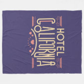 ホテルカリフォルニアイーグルズアイコニックソングタイトル フリースブランケット (正面(横))