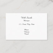 ホテルギリシャチャーチサントリーニブルーフォトアンド文字 名刺 (裏面)