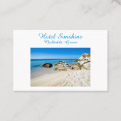 ホテルギリシャビューティフルビーチフォトウィズ文字ブシン 名刺 (正面)