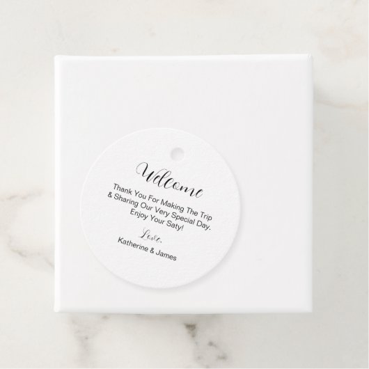 ホテルゲストのための目的地ウェディングパーティーへようこそ フェイバータグ (インサイチュ)