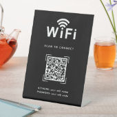 ホテルゲストルーム用WiFiログインQRコードサイン 台座サイン (インサイチュ)